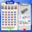 Guirnalda flecos aluminio 3P rojo azul blanco fiesta