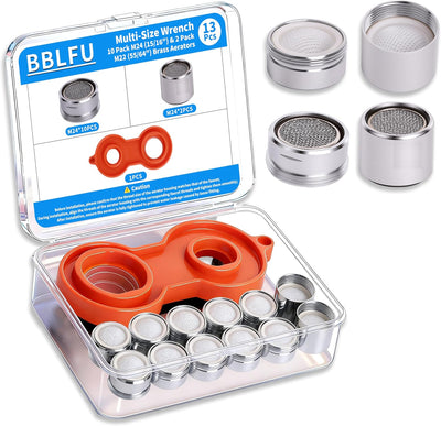 Kit aireador grifo cocina con llave M24 y M22 10 pzas