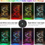 Farol solar colgante libélula 8 colores LED para jardín