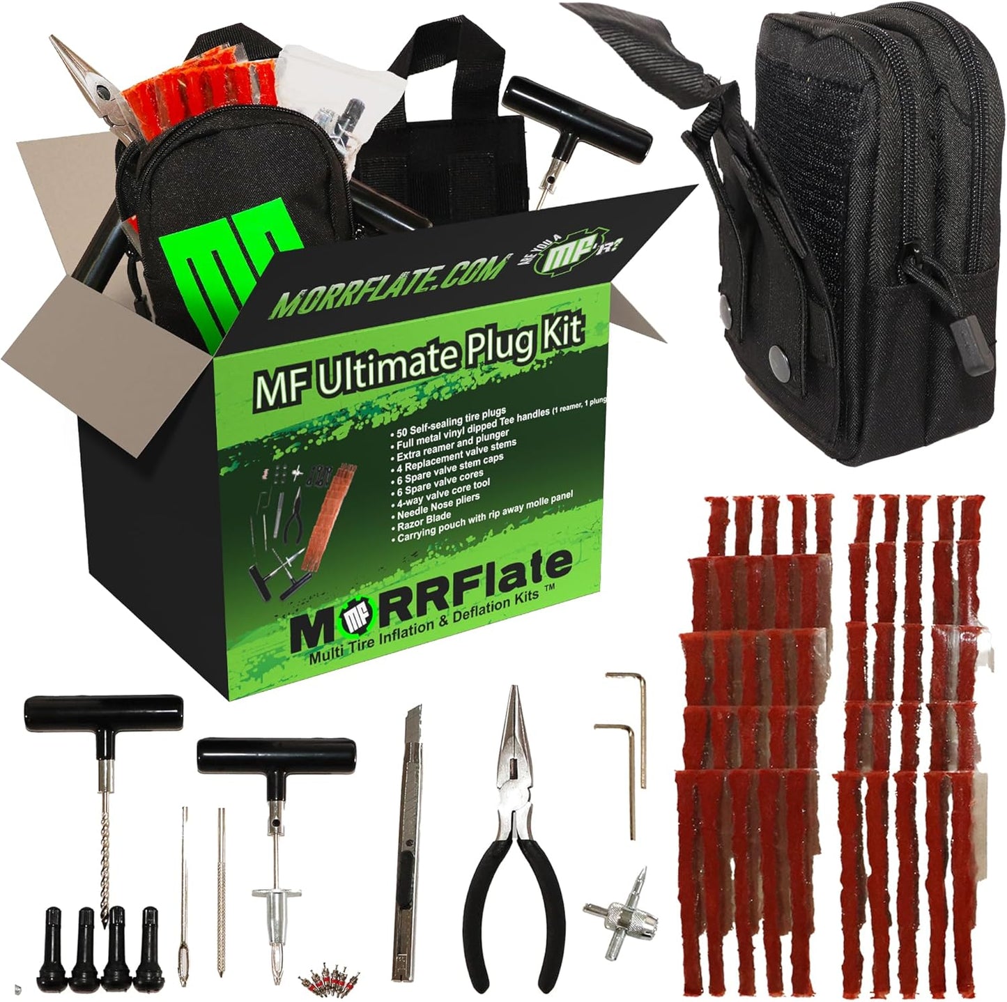 Kit tapones neumáticos 4x4 50 pzas herramientas