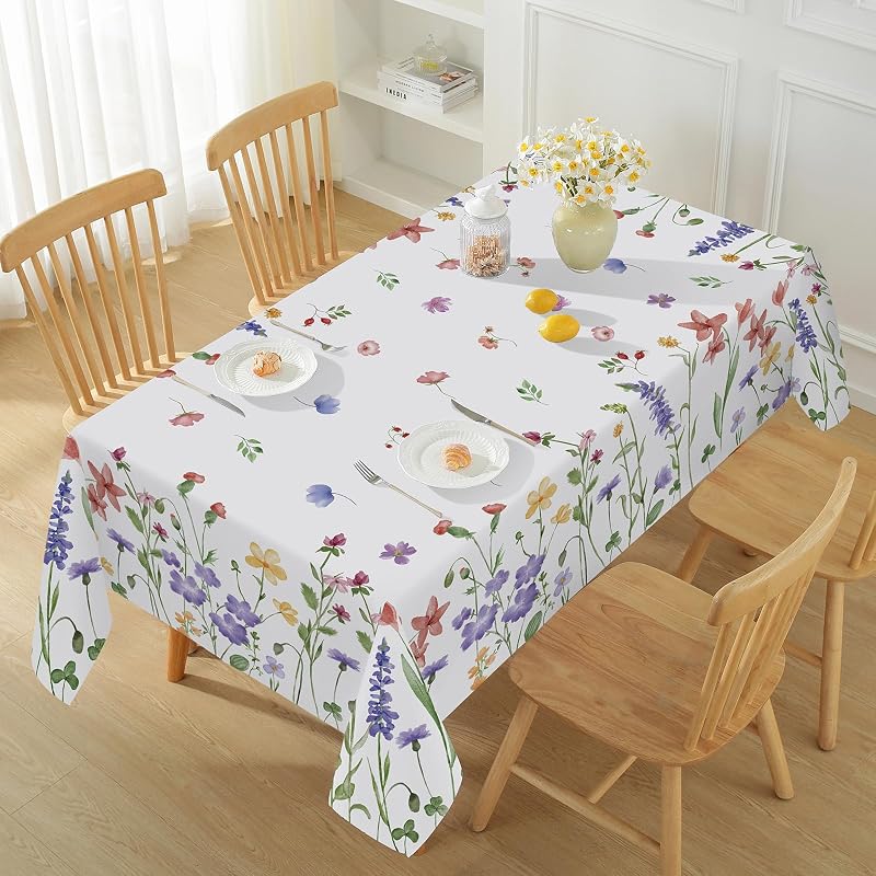 Mantel rectangular 60x102pulg estampado floral