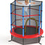 Trampolín 55" para niños con red y cremallera