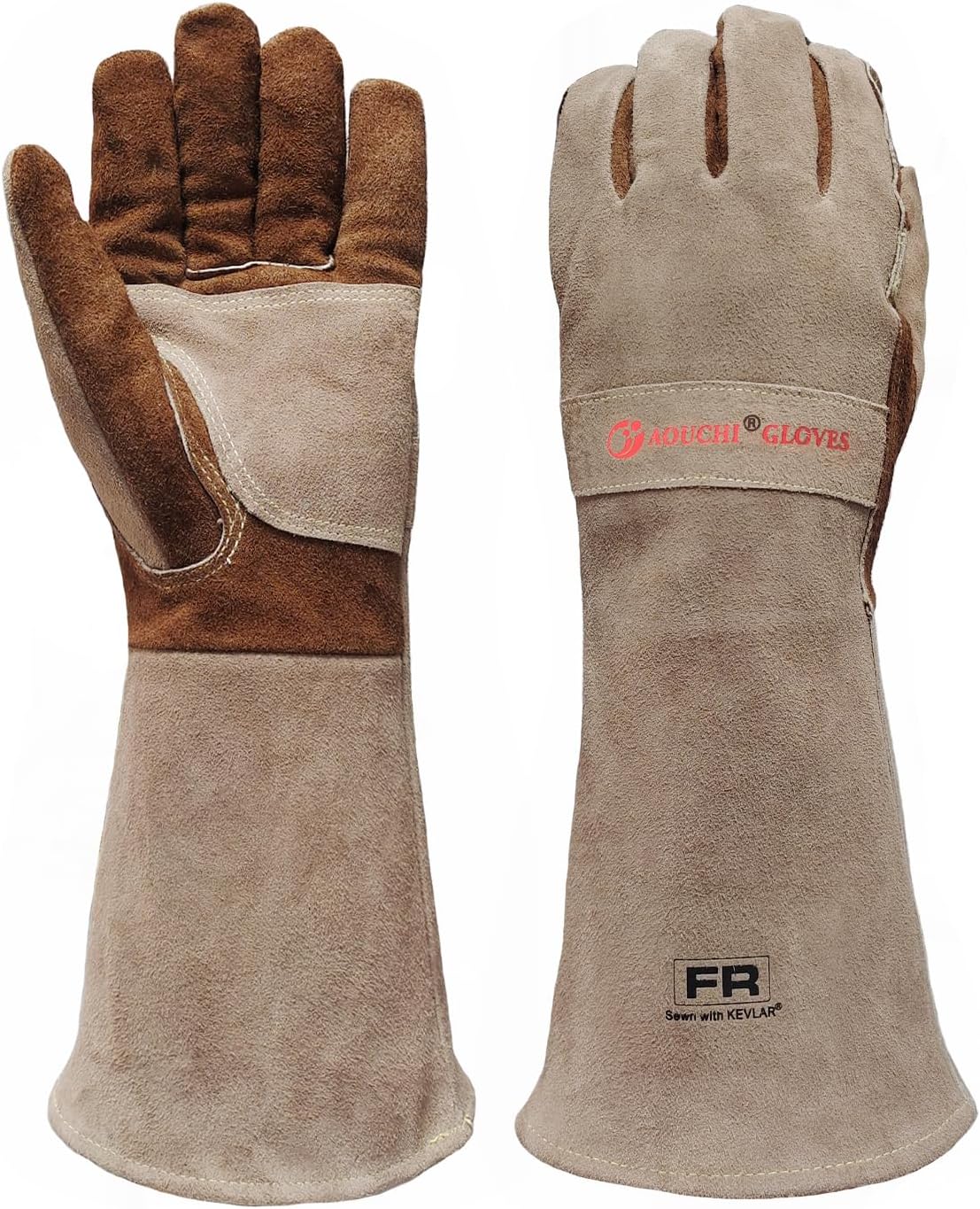 Guantes soldadura varilla cuero para jardinería patio cocina
