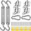 Kit accesorios toldo acero inox 304 5pulg para velas triangular
