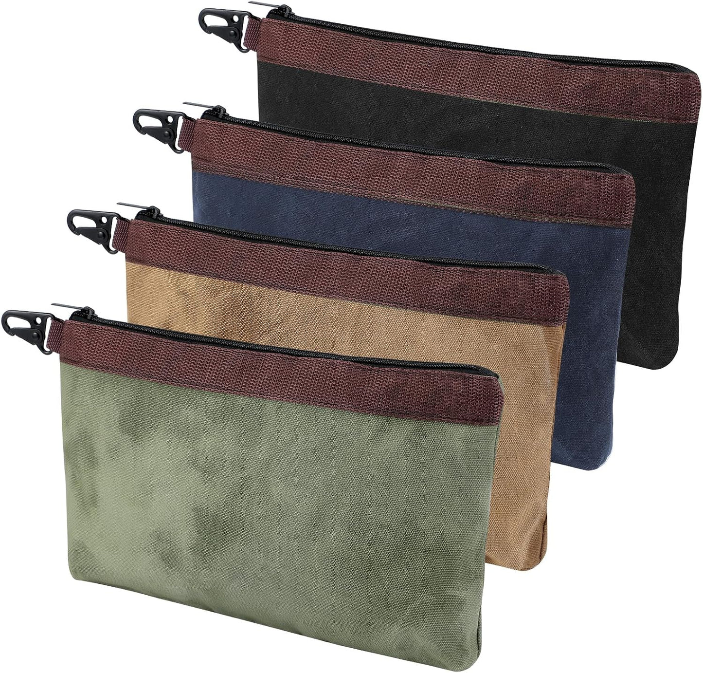 Bolsa herramientas lona encerada 13pulg con cremallera 16oz