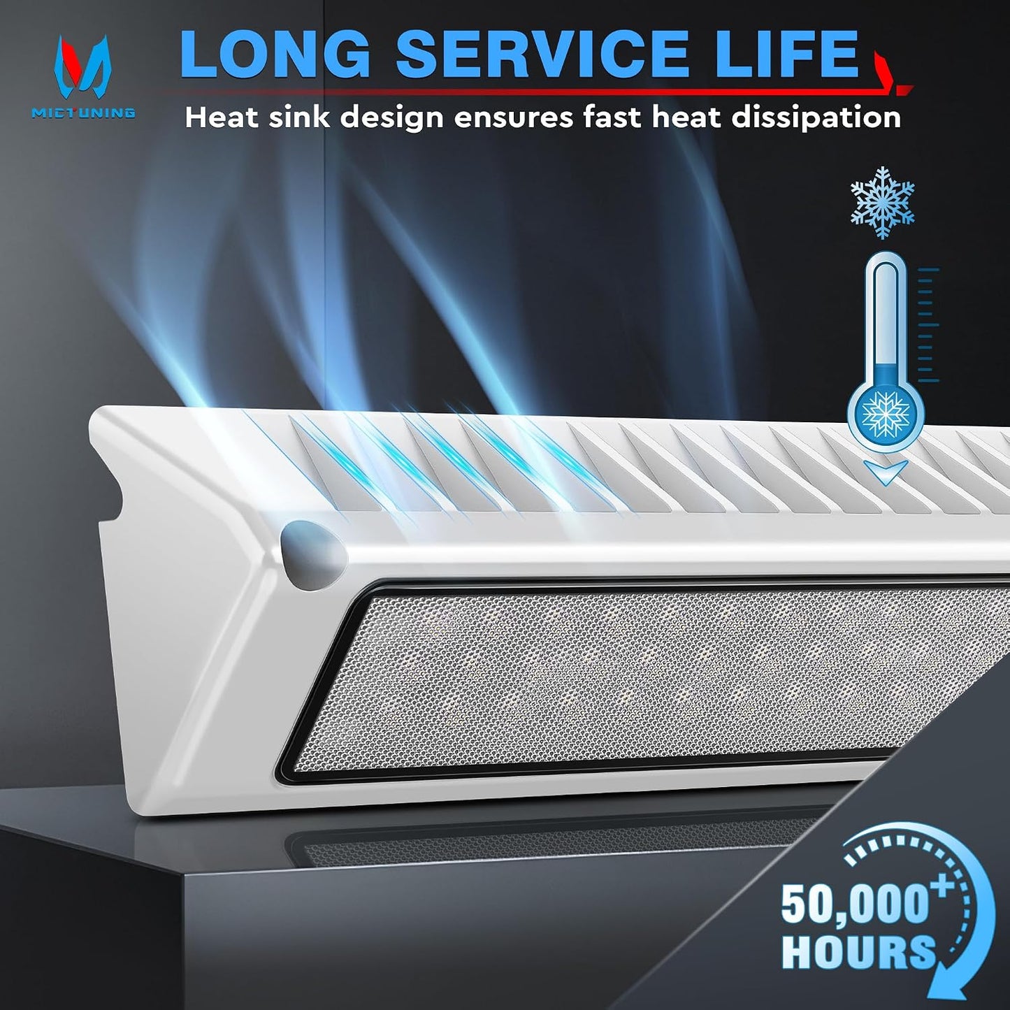 Luz LED exterior 9" 12V 6000K IP67 para RV