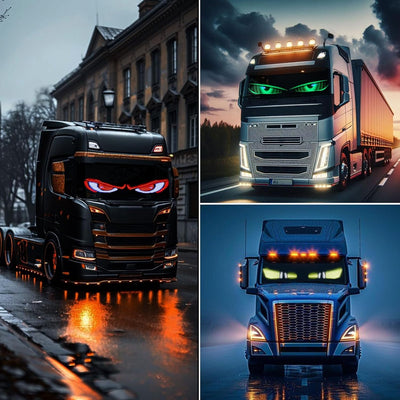 2 Pzas Luces LED Ojos Diablo para Camión App Bluetooth