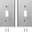 2 Pzas Placas Pared Acero Inox 4.5x2.75"
