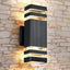 Lámpara pared exterior aluminio luces arriba y abajo