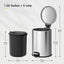 Cubo basura acero inox 5L con pedal y tapa