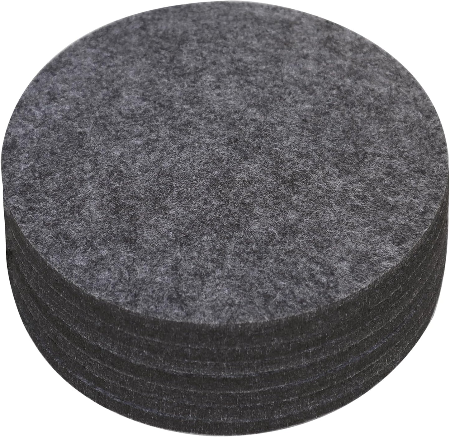 Portavasos fieltro grueso 4pulg absorbente set 8 pzas