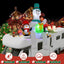 Oso polar inflable con luces LED y caleidoscópicas