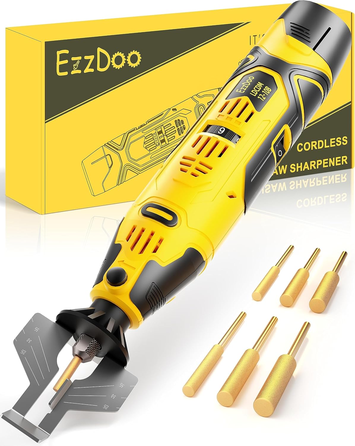 Kit afilador inalámbrico 12V para motosierra