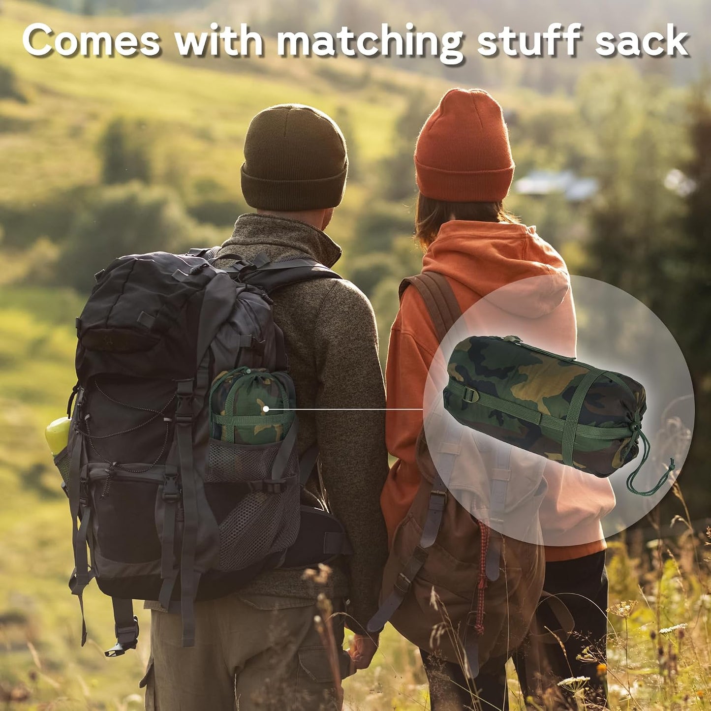 Manta Woobie camuflaje aislante para acampar