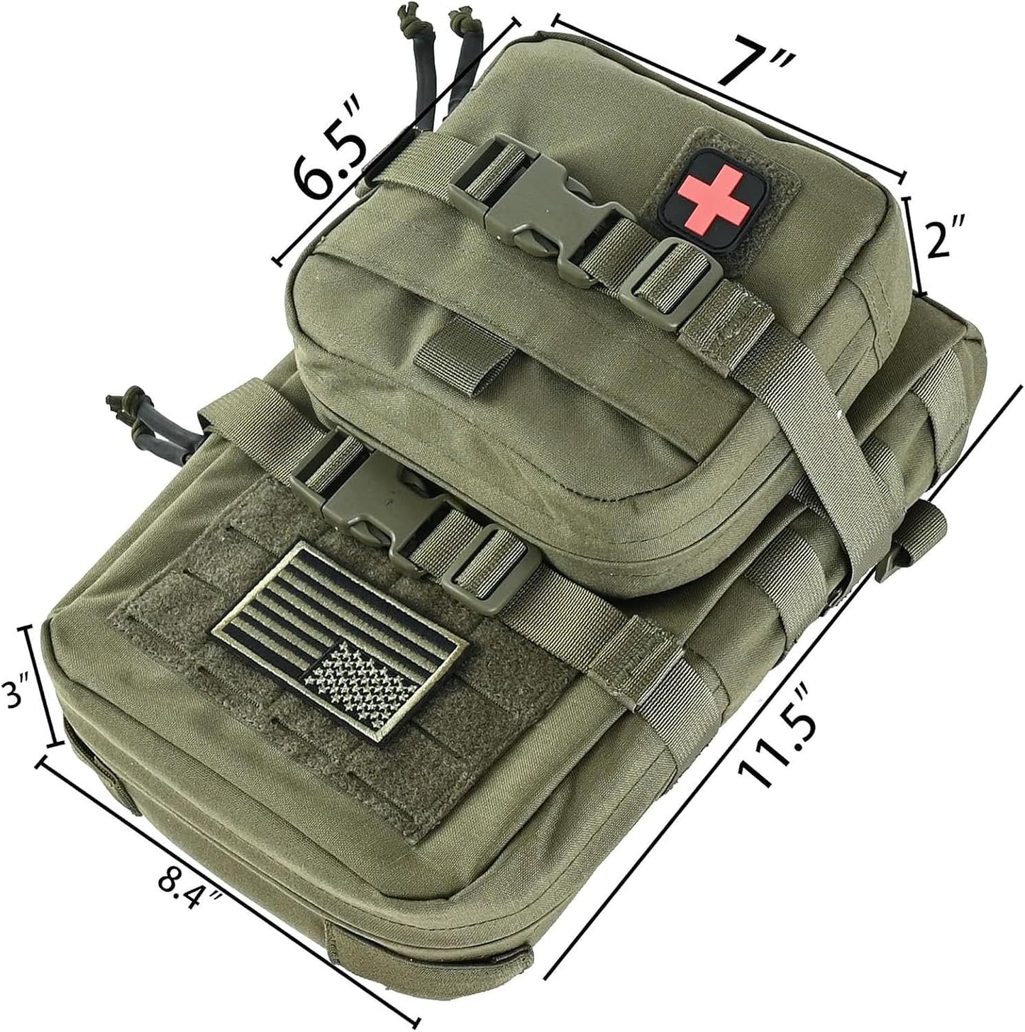 Hydropack Molle 2l con IFAK y parche Med