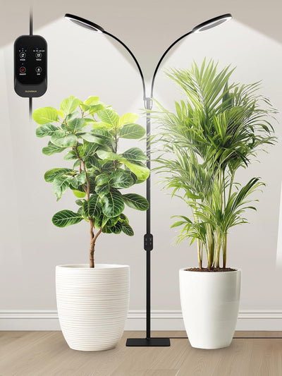 Luz LED cultivo plantas interior 48W atenuación continua 3 modos