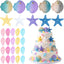 30 Pzas Decoración Pastel Conchas Marinas Océano