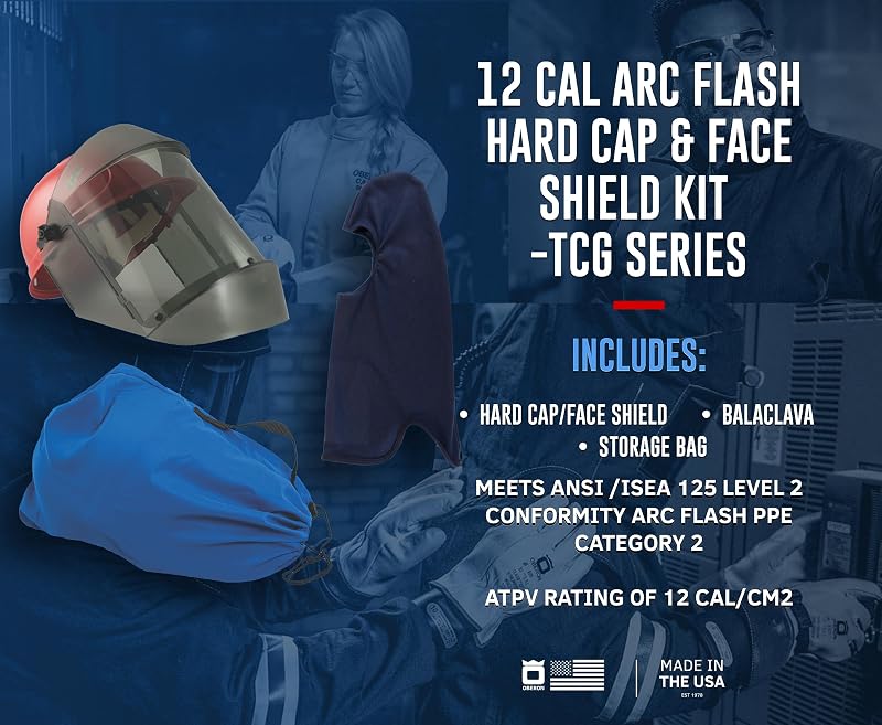 Protector facial Arc Flash 12 Cal Serie TCG