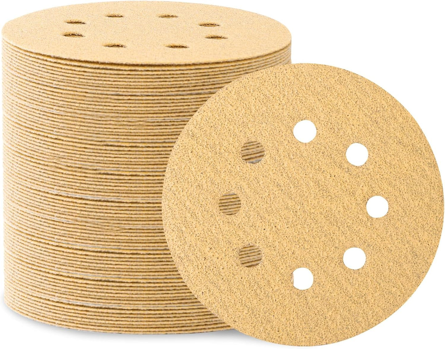 100 Discos Lija 5pulg 60-320 Gancho Bucle Orbital