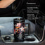 Vaso acero inox 40oz con tapa pajita mango negro flor