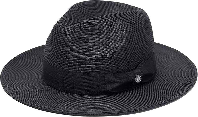 Sombrero playa fedora paja trenzado fino UPF50 unisex