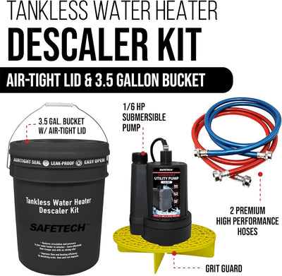 Set descarga calentador agua sin tanque bomba 1/6 HP