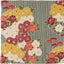 Paño envoltura furoshiki 19.7pulg flor retro azul 100%