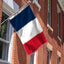 Bandera francesa 3x5poliéster resistente rayas cosidas latón