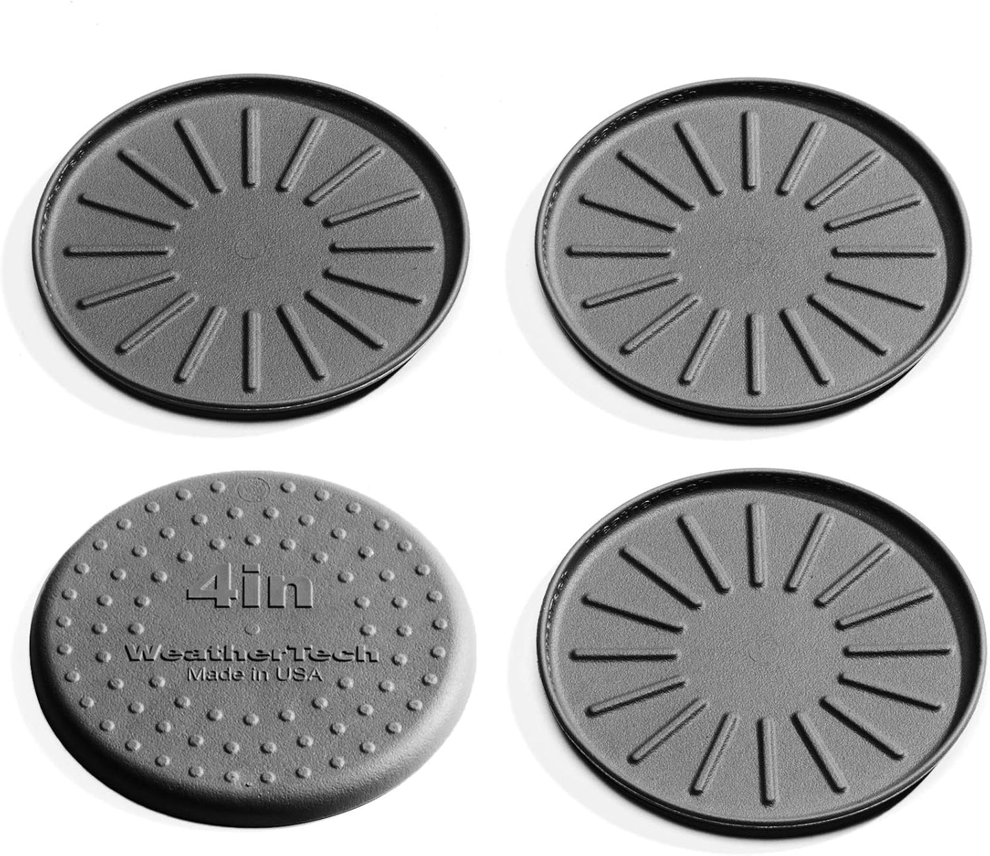 4 Pzas Posavasos Antideslizantes Negro