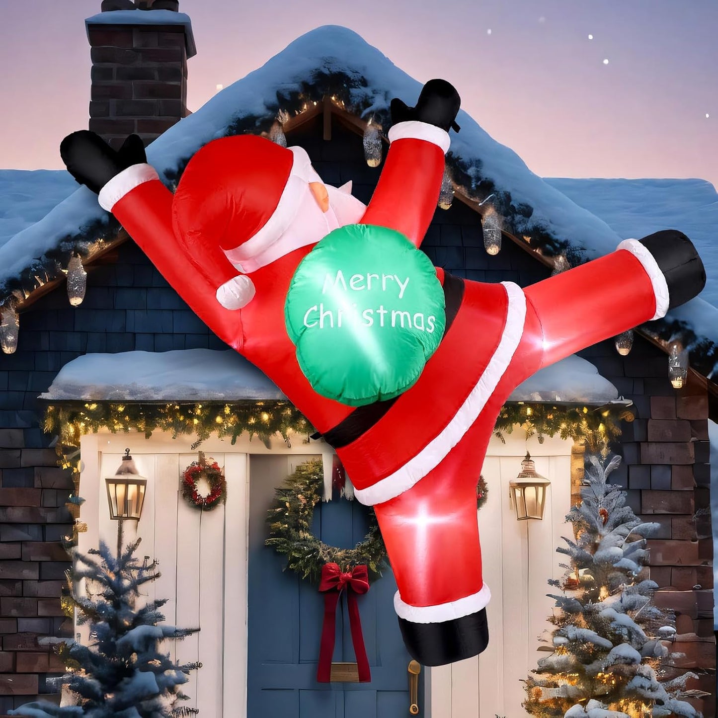 Inflable Navidad 6ft con luces LED para patio y fiesta