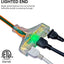 Cable extensión 100ft naranja extremo iluminado SJTW 14/3