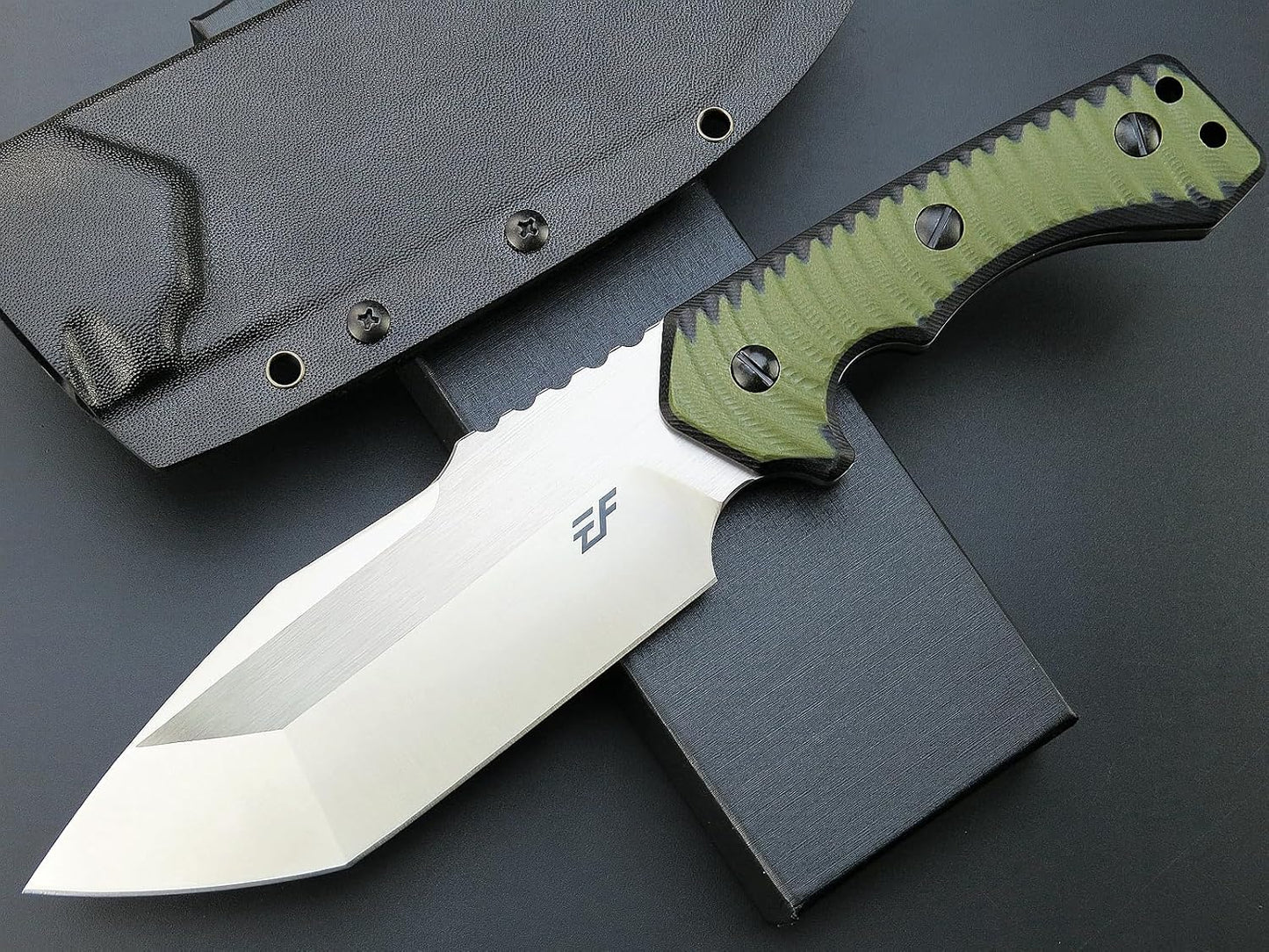 Cuchillo fijo dc53 acero dos tonos g10 mango completo edc