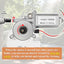 Motor toldo eléctrico RV 12V 75 RPM con conectores