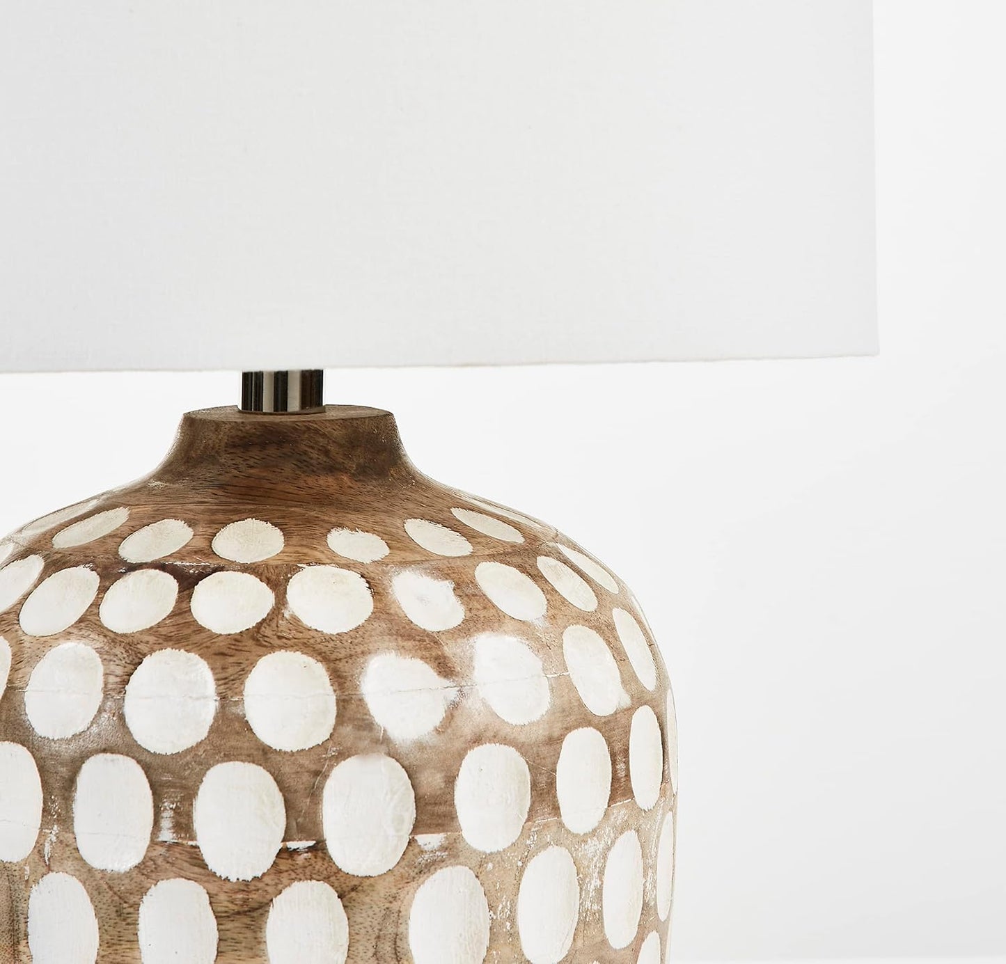 Lámpara mesa madera mango diseño bohemio TBL2004A