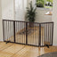 Puerta perros para marcos 32" plegable 4 paneles marrón