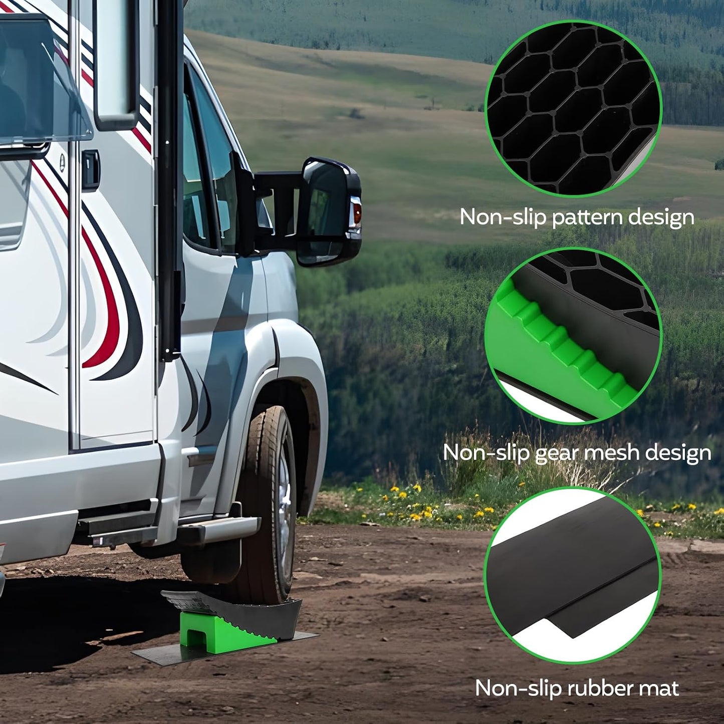 Bloques nivelación RV pack 2 curvos 35000lb