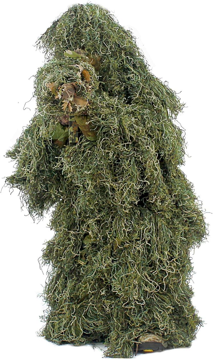 Traje ghillie para caza camuflaje verde
