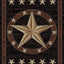 Alfombra área Texas Star 2'3"x7'7" color negro
