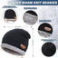 Gorro invierno para hombre y mujer con bufanda punto cálido