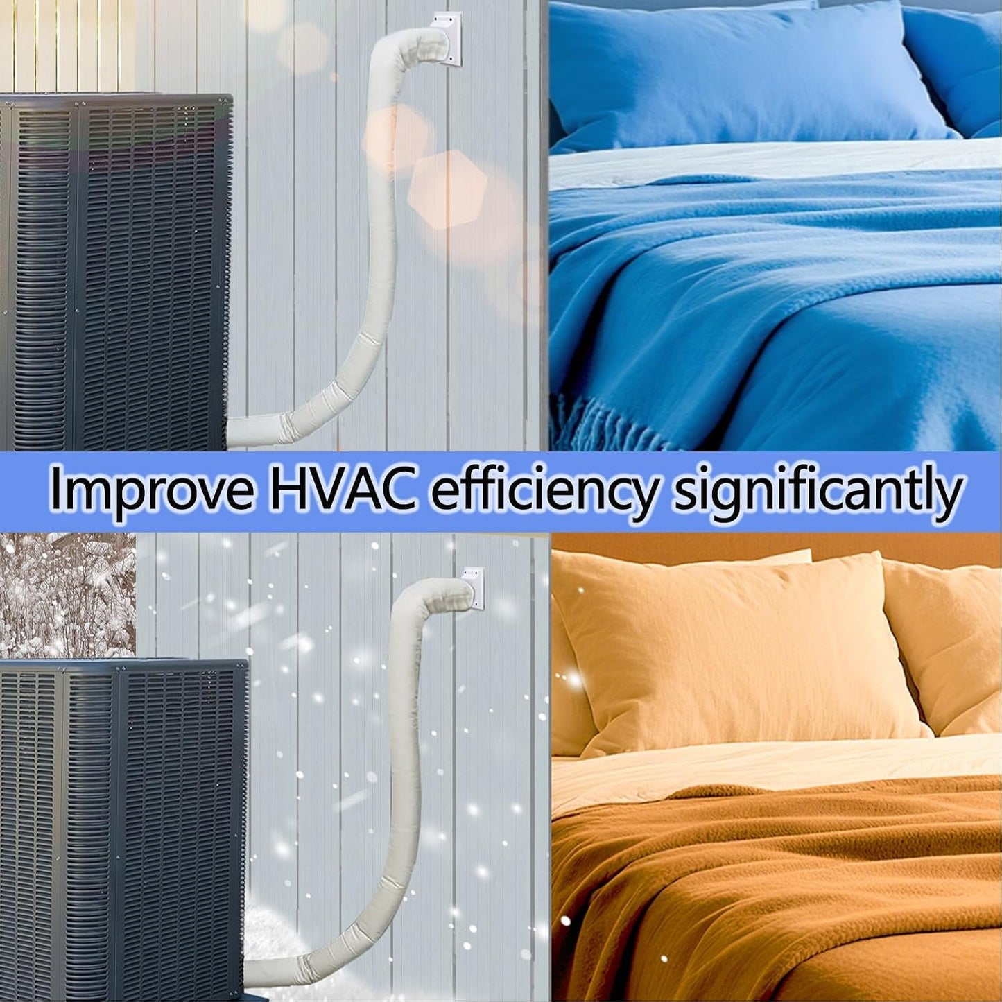 Cubierta aislamiento tubo 3 capas espuma HVAC agua exterior