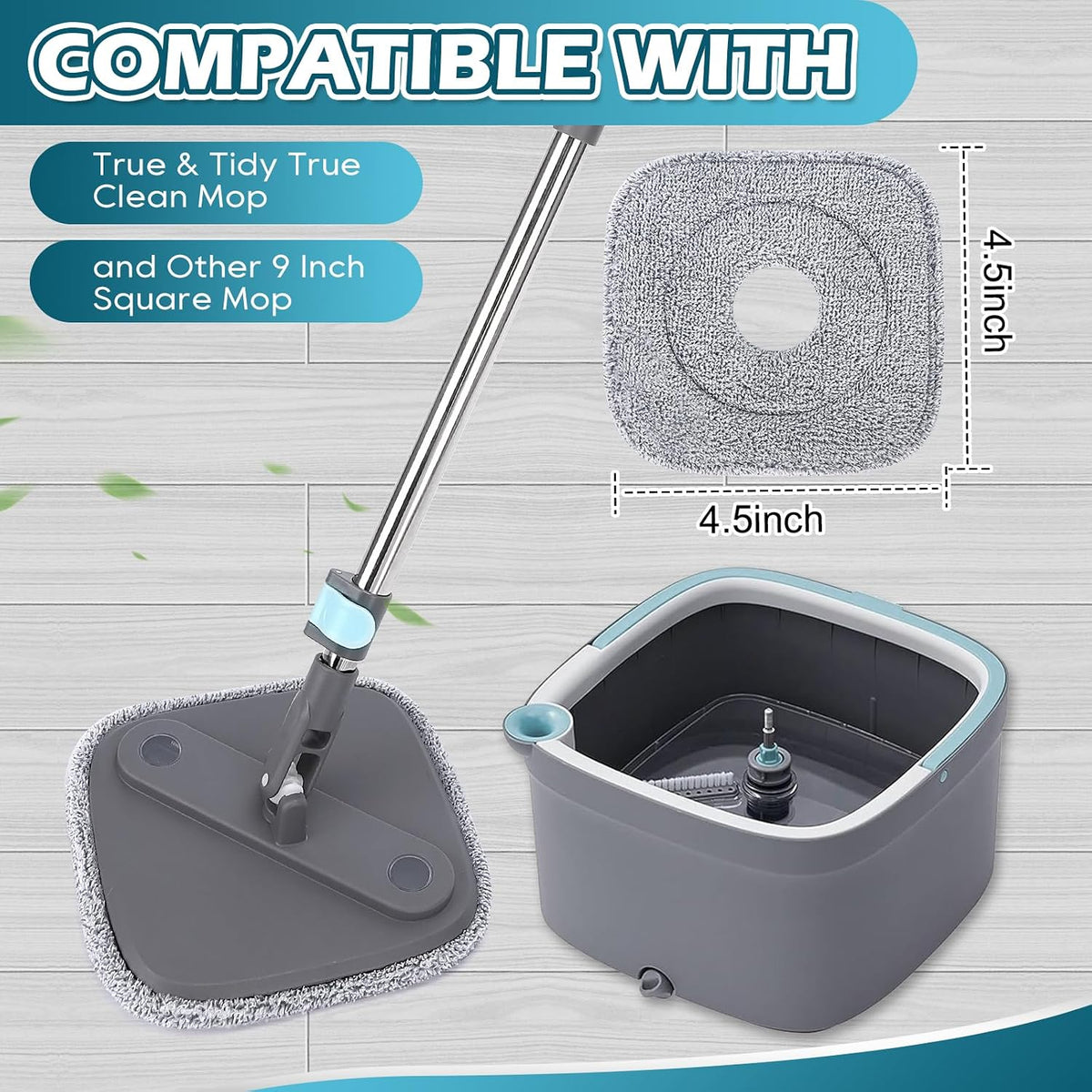 Almohadillas microfibra comp 9pulg set 4