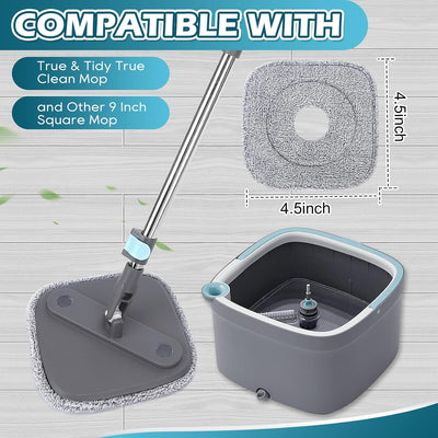 Almohadillas microfibra compatibles con mopas True Spin 9pulg set 6