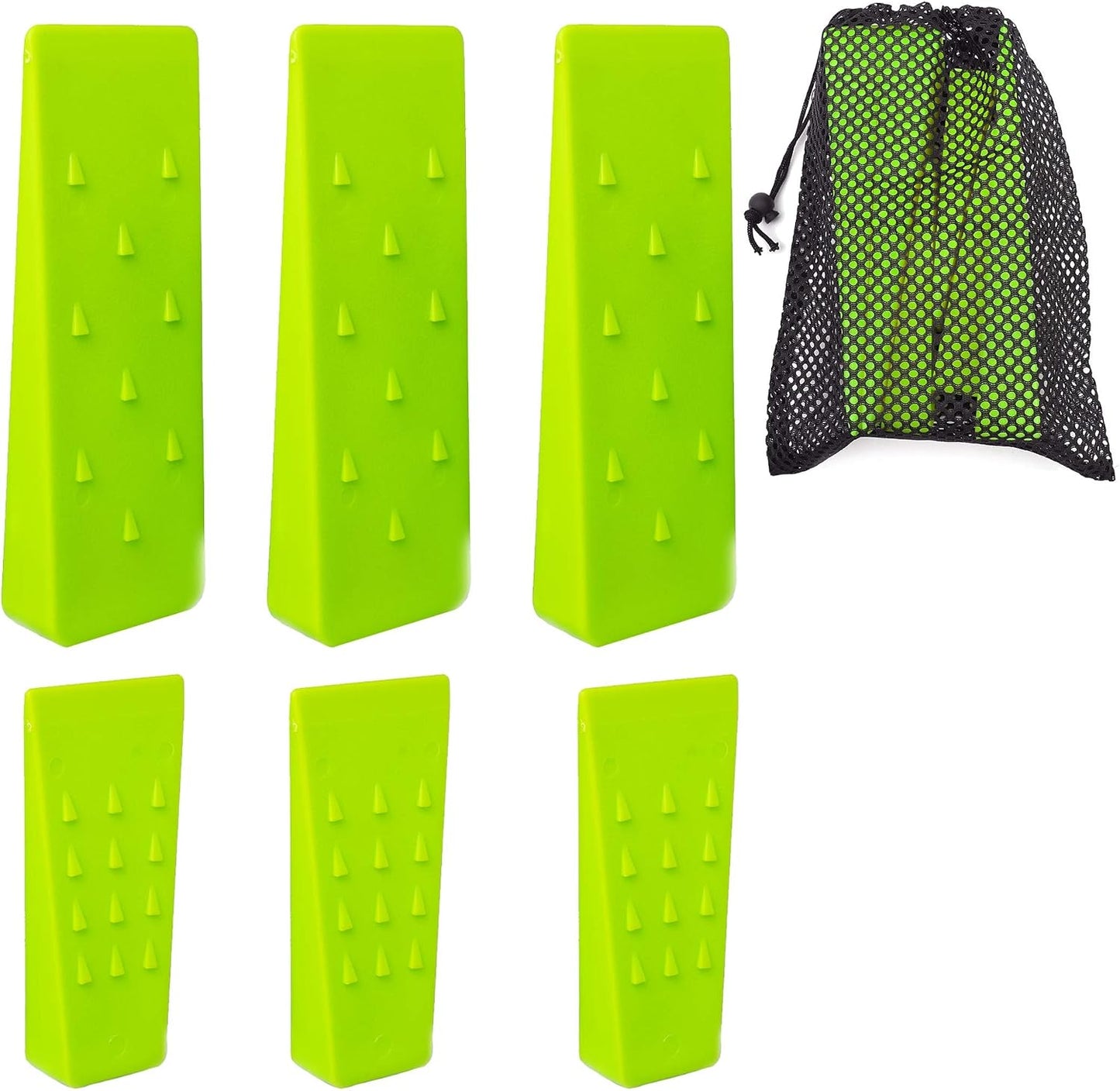 Set 6 cuñas tala árboles 20,3 y 14 cm con bolsa
