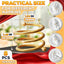 8 Servilleteros Dorados en Espiral Reutilizables