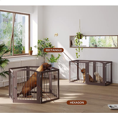 Puerta perros ancha 144" alto 30" pasillo escalera hogar