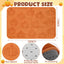 Alfombra baño estampado calabazas 3D 17x29pulg naranja