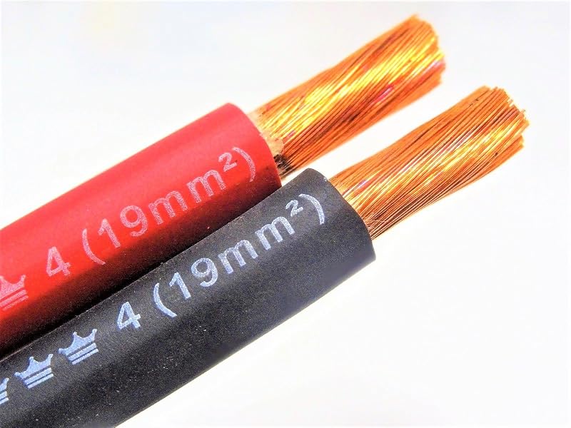 Cable soldadura 4 AWG negro rojo 90pies fabricado EE.UU.