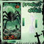 Decoración puerta Halloween telaraña calabazas murciélagos