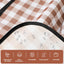 Manta picnic impermeable 80x80" cuadros café asa