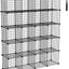 Organiz. 20 cubos metal rejilla 48x12x60pulg